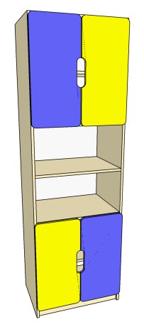 Шафа книжкова МЕБЛІ ВІВАТ, (11350-2Б)